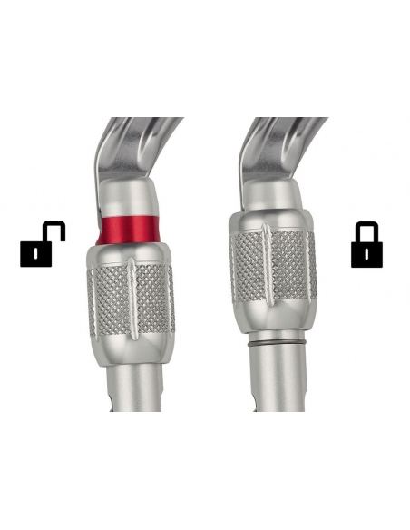 Κρίκοι Ασφαλείας Petzl Ok Screw Lock Carabiner Black