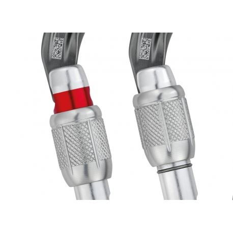 Κρίκοι Ασφαλείας Petzl William Screw Lock Black Carabiner