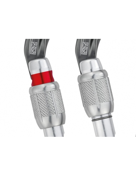 Κρίκοι Ασφαλείας Petzl William Screw Lock Black Carabiner