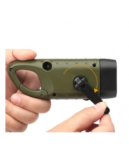Flashlights Crank Flashlight with Solar Panel
