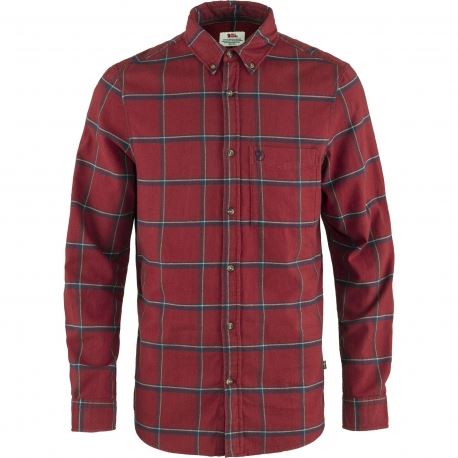 Fjallraven Men's Ovik Comfort Flannel Shirt M Red Oak