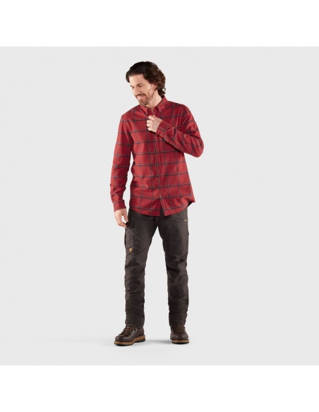 Shirts Fjallraven Men's Ovik Comfort Flannel Shirt Red