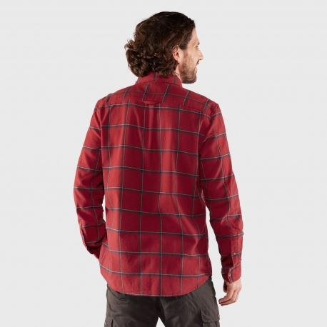 Shirts Fjallraven Men's Ovik Comfort Flannel Shirt Red