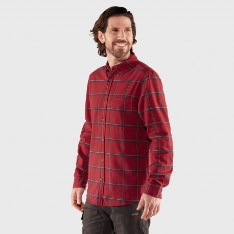 Shirts Fjallraven Men's Ovik Comfort Flannel Shirt Red