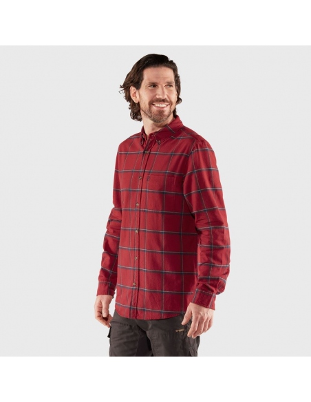 Shirts Fjallraven Men's Ovik Comfort Flannel Shirt Red