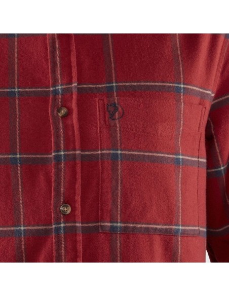 Shirts Fjallraven Men's Ovik Comfort Flannel Shirt Red