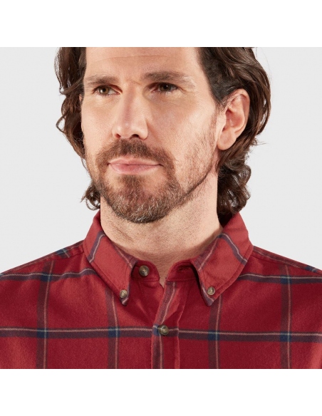 Shirts Fjallraven Men's Ovik Comfort Flannel Shirt Red