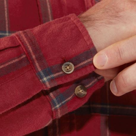 Shirts Fjallraven Men's Ovik Comfort Flannel Shirt Red