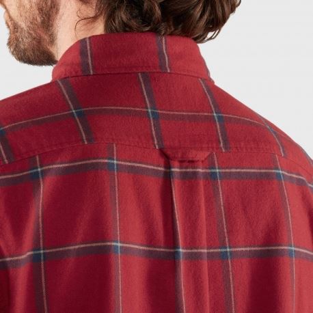 Shirts Fjallraven Men's Ovik Comfort Flannel Shirt Red