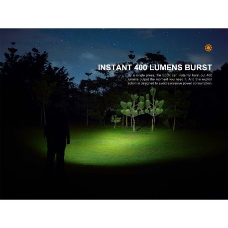 Flashlights Fenix E05R LED Flashlight 400 Lumens