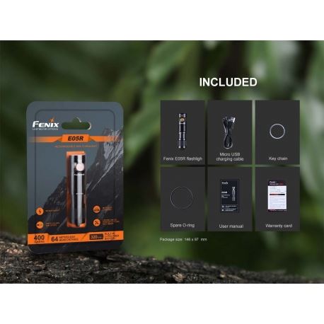 Flashlights Fenix E05R LED Flashlight 400 Lumens