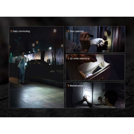 Φακοί Χειρός Fenix E05R LED Φακός 400 Lumens