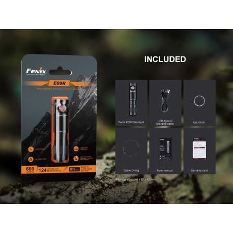 Flashlights Fenix E09R Rechargeable EDC 600 Lumens