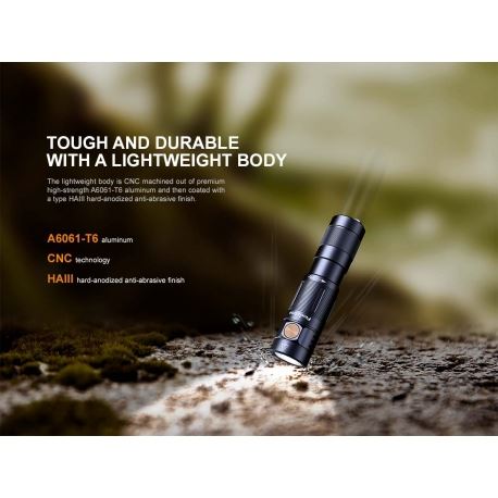 Flashlights Fenix E09R Rechargeable EDC 600 Lumens