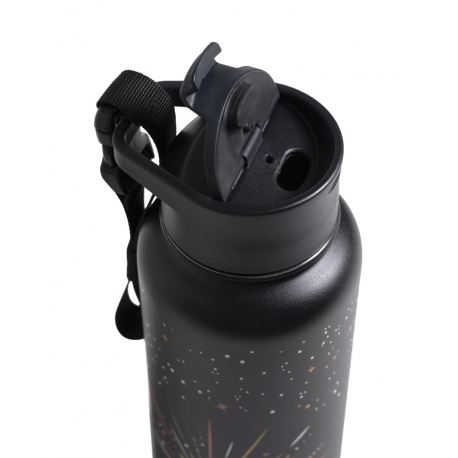 Hydration - Thermos - Bottles Celstial Black Insulated Steel Bottle 1L