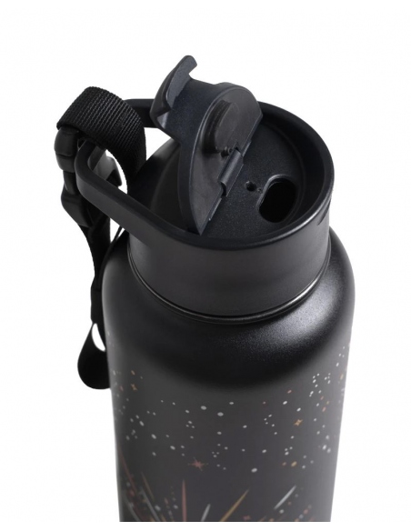 Hydration - Thermos - Bottles Celstial Black Insulated Steel Bottle 1L