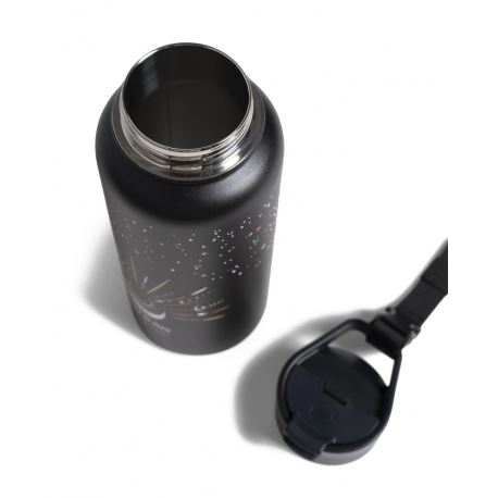 Hydration - Thermos - Bottles Celstial Black Insulated Steel Bottle 1L