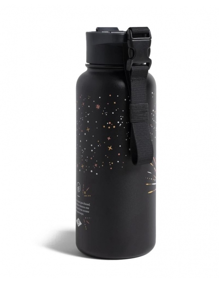 Hydration - Thermos - Bottles Celstial Black Insulated Steel Bottle 1L