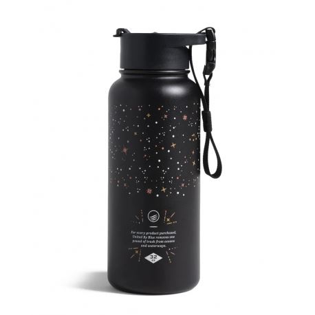 Hydration - Thermos - Bottles Celstial Black Insulated Steel Bottle 1L