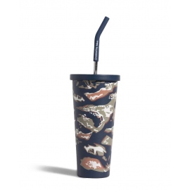 Υδροδοχεία - Θερμός - Παγούρια Lakeside Camo Insulated Steel Straw Tumbler 700ml
