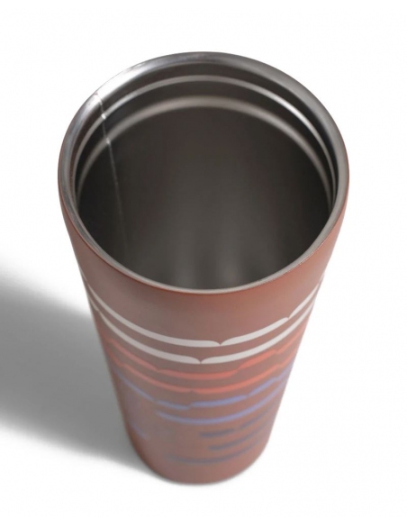 Υδροδοχεία - Θερμός - Παγούρια Wave Stripe Insulated Steel Straw Tumbler 700ml