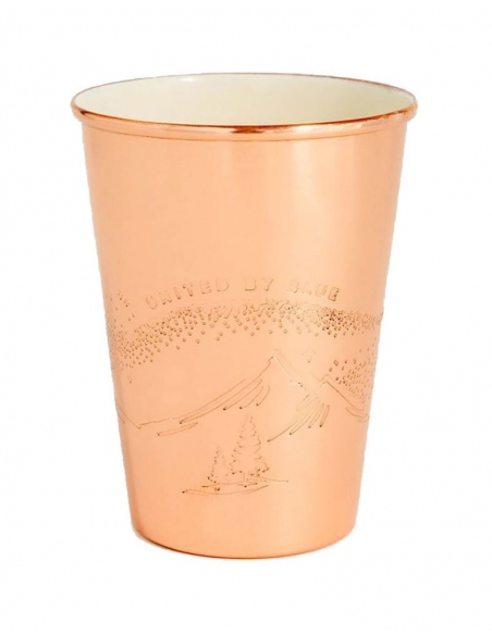 Mugs - Cups Mountain Gaze Enamel Lined Copper Tumbler