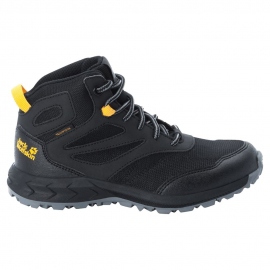 Boots Jack Wolfskin Kids Woodland Texapore Mid Black