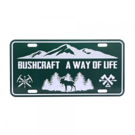Meteorological Stations Bushcraft License Plate