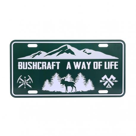 License plate Bushcraft