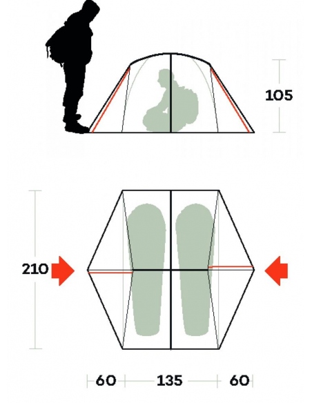 Mountaineering Tents Ferrino Grit 2 Tent