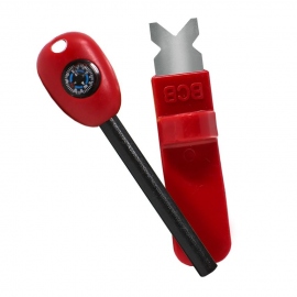 Fire Starters - Accessories Fireball Flint & Striker with Compass