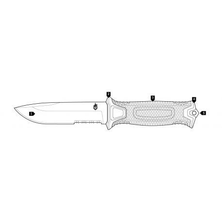 Μαχαίρια Gerber Strongarm Fixed Blade Fine Edge