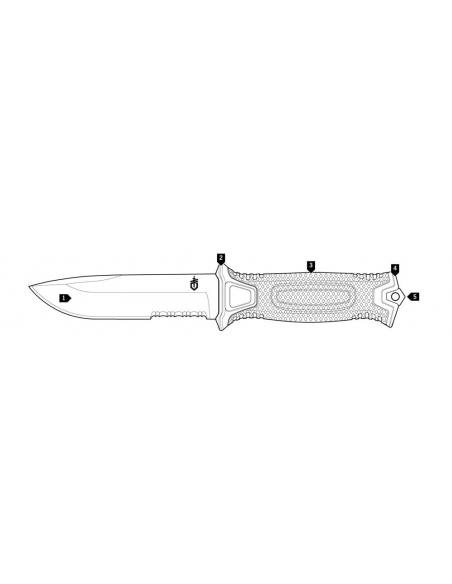 Μαχαίρια Gerber Strongarm Fixed Blade Fine Edge