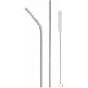 Mugs - Cups Stainless Steel Straws 2 Pack + Brush