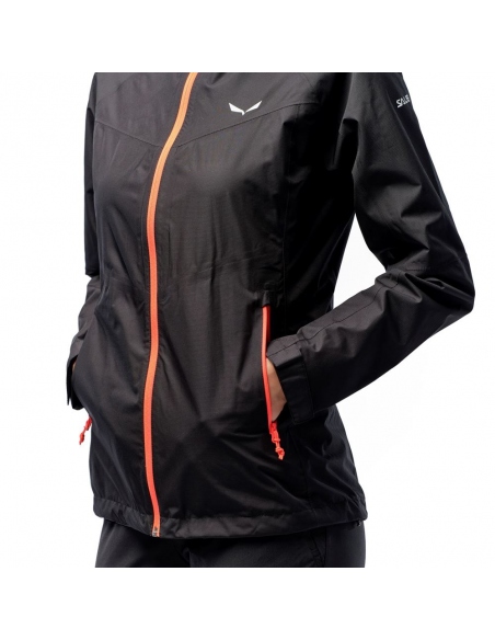 Jackets Salewa Women's Puez Aqua 3 Powertex Hardshell Jacket Black