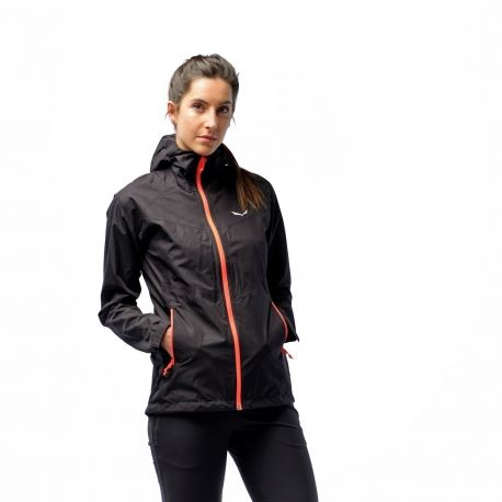 Jackets Salewa Women's Puez Aqua 3 Powertex Hardshell Jacket Black