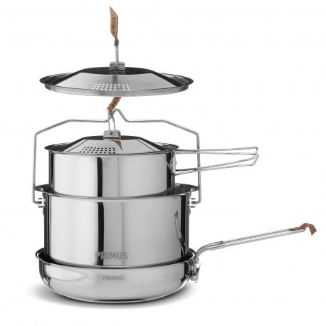 Σκεύη μαγειρέματος - Φαγητοδοχεία Primus CampFire Cookset Stainless Steel Large