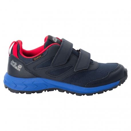 Jack Wolfskin Kids Woodland Texapore Low VC Blue/Red