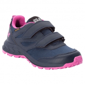 Boots Jack Wolfskin Kids Woodland Texapore Low VC Blue/Pink 2
