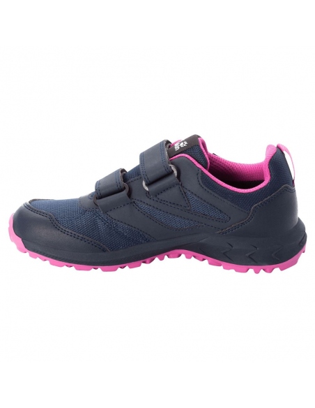 Boots Jack Wolfskin Kids Woodland Texapore Low VC Blue/Pink