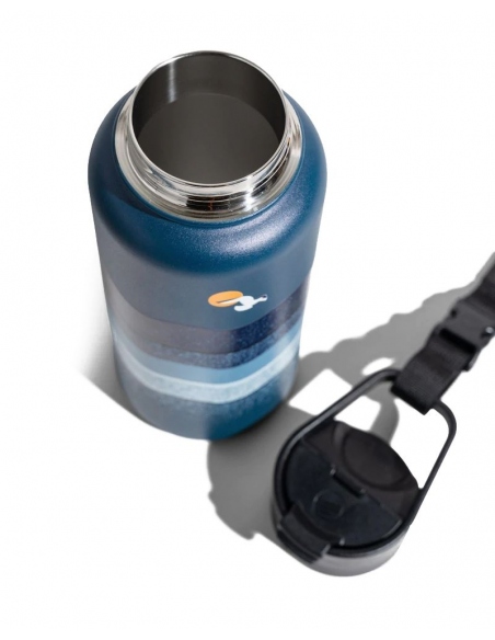 Hydration - Thermos - Bottles Hazy Waves Insulated Steel Bottle 1L