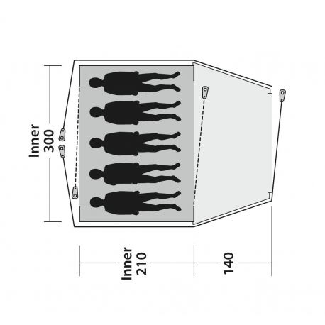 Αντίσκηνα Ορειβασίας Outwell Cloud 5 Tent