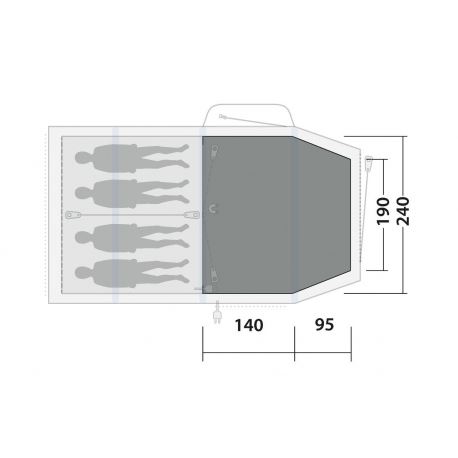 Tent Accessories - Spare Parts Outwell Rosedale 4PA Flat Woven Carpet Tent Accessories - Spare Parts Outwell Rosedale 4PA Flat Woven Carpet