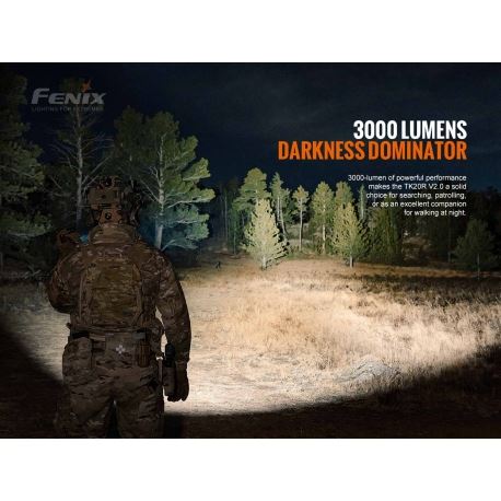 Flashlights Fenix TK20R V2.0 Rechargeable Tac 3000 Lumens