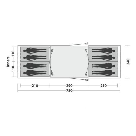 Αντίσκηνα / Σκηνές Easy Camp Huntsville Twin 800 Tent