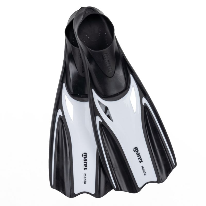 Mares Manta Junior Snorkeling Fins White Petridis Stores