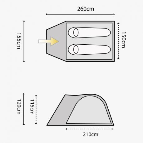 Tents Highlander Juniper 2 Tent