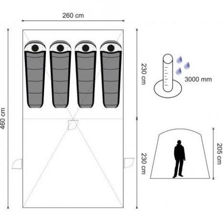 Tents Tent PORTAL - 4/5 persons