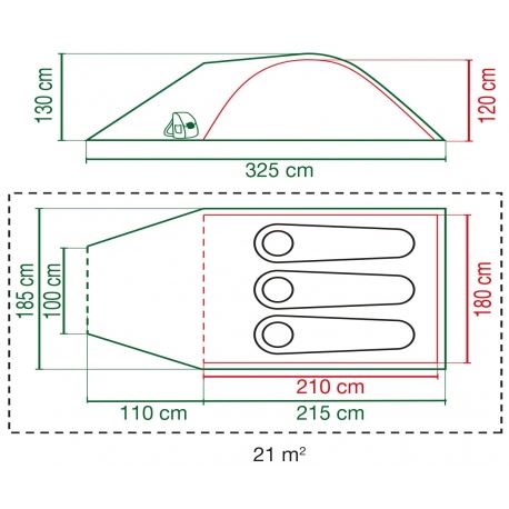 Αντίσκηνα Ορειβασίας Σκηνή Coleman Darwin 3 Plus