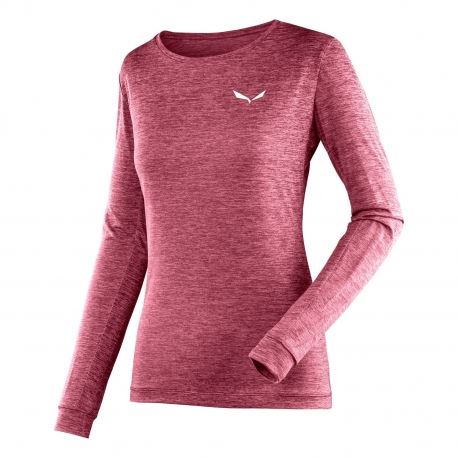 Sweatproof Salewa Women's Puez Melange Dry Tee Pink